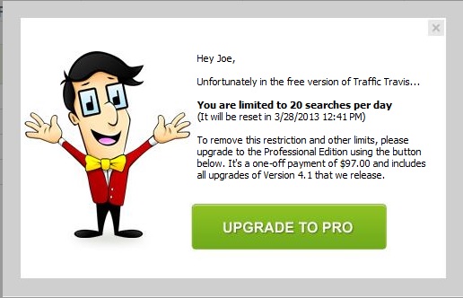 Traffic Travis vs Market Samurai (Free Software Review) Traffic Travis FREE software limitation search