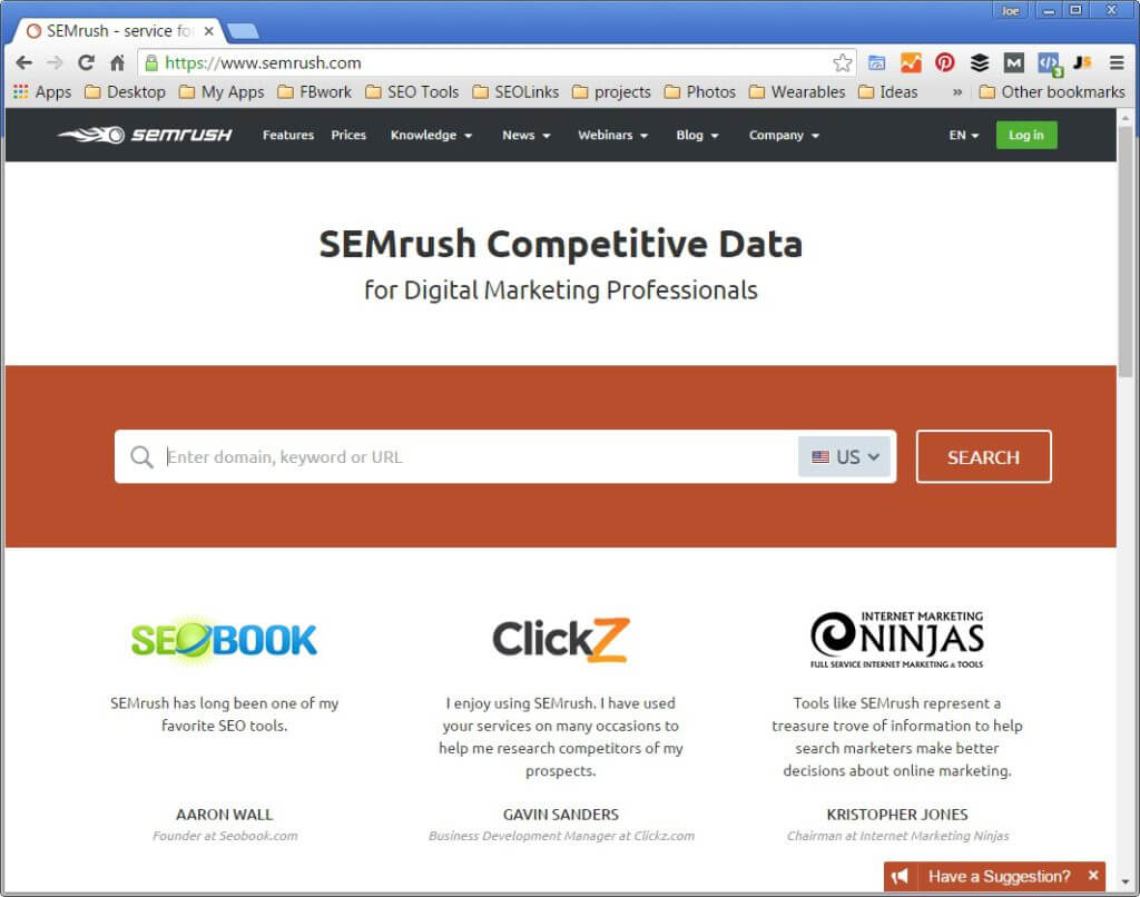 semrush 2016